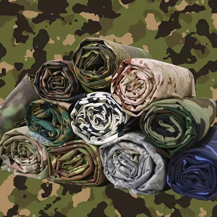 Nylon Cotton 50/50 Printed Ripstop Fabric Camouflage Fabric