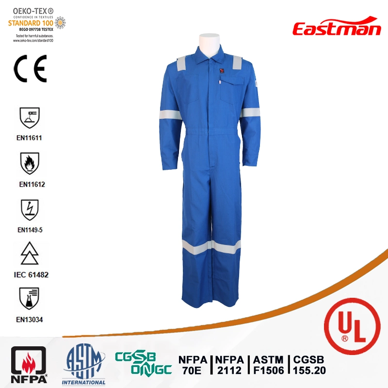 Flame Retardant HRC2 Fr Reflective Coverall for Welding Petroleum Industry