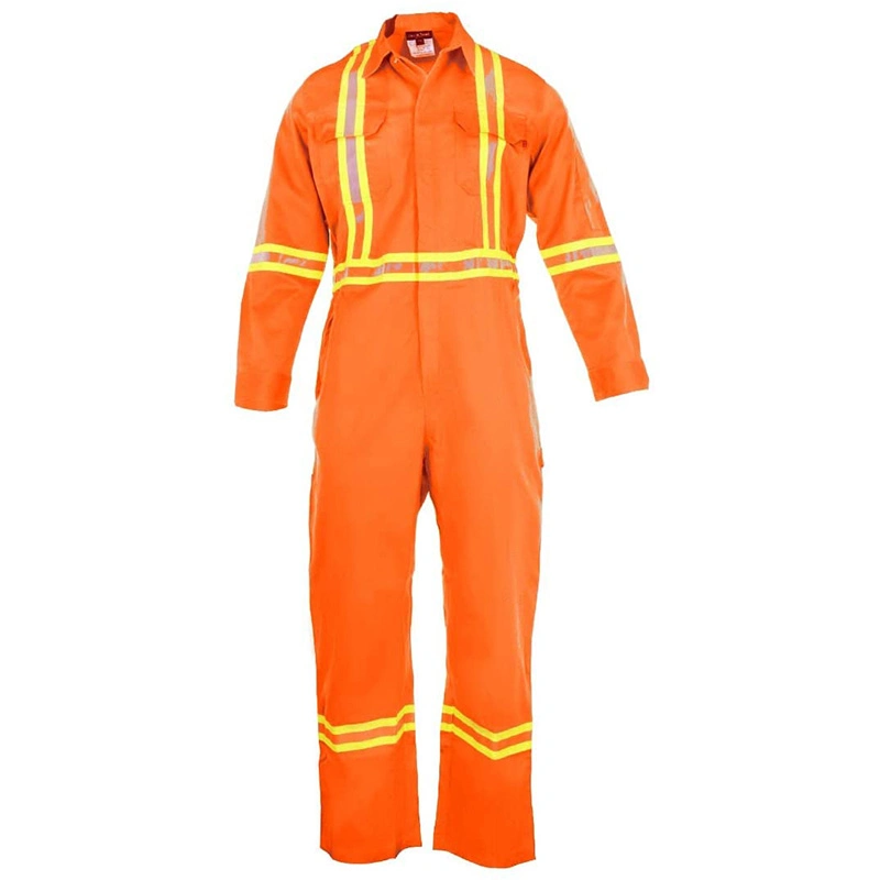 Fr Flame Retardant Anti-Static Coverall for Wild Working with En20471 Reflective Band