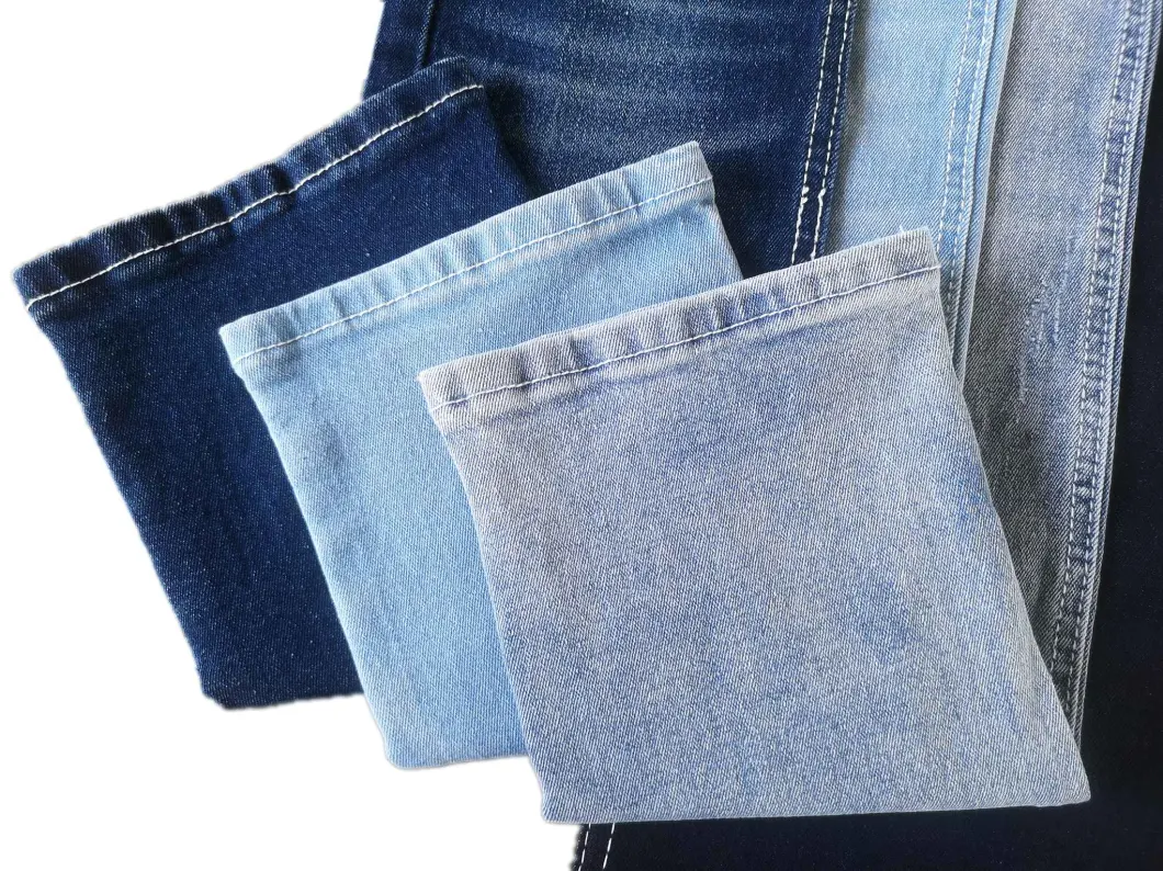 Recommended Cost-Effective Tr Stretch Cotton Woven Twill Denim Fabric for Jeans