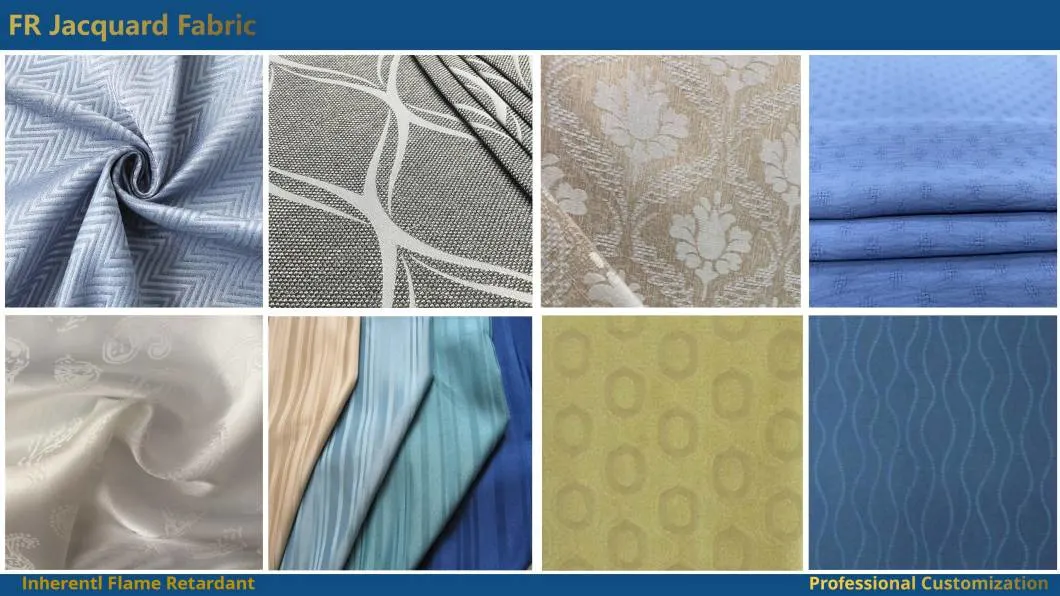 Home Textile Custom Polyester Inherent Flame Retardant Curtain Sofa Fabrics