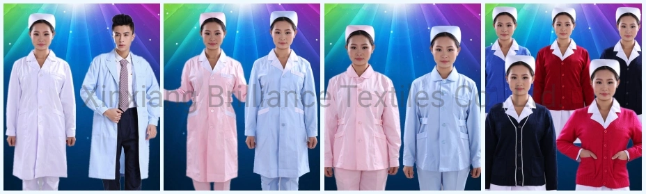 OEM Service High Quality Hospital Uniforms White Lab Coat and Bright Color Medical Doctor