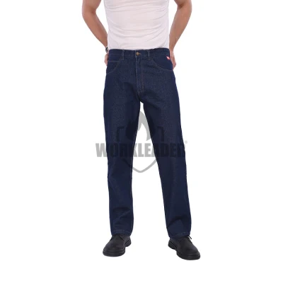 Мужские рабочие джинсы со светоотражающими элементами из 100% хлопка для спецодежды в нефтегазовой отрасли, панталон