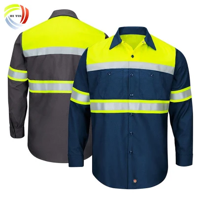 Fr безопасная рабочая рубашка огнестойкие антистатические рубашки для мужчин оптом